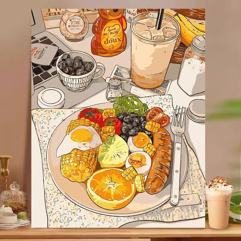 Dessert-Inspired Decorative Canvas Art Bowlift