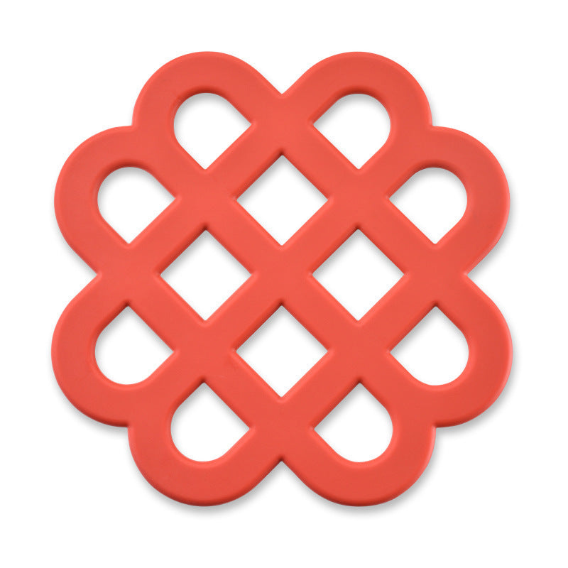 Heat-resistant silicone coaster with decorative design Bowlift