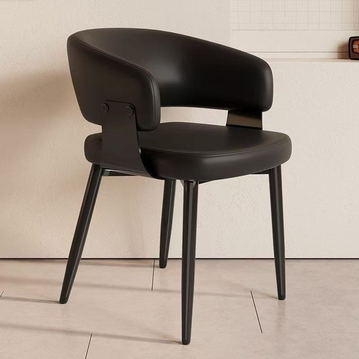 Contemporary Floral Accent Dining Chair Bowlift