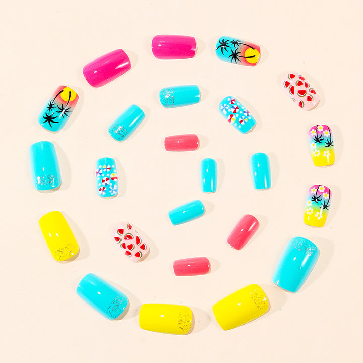Tropical-Inspired Nail Art Set Bowlift