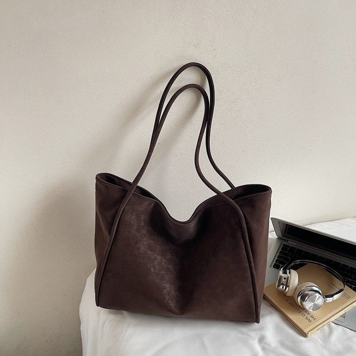 Chic Oversized Leather Tote Bag Bowlift