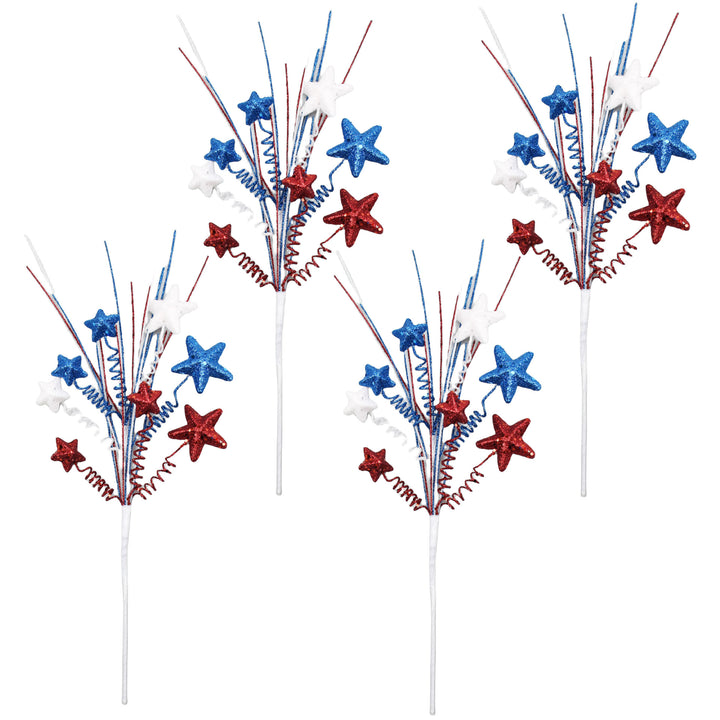 Unisex decorative glimmer star and spiral branch garden stake Bowlift