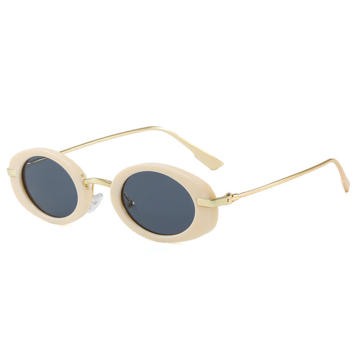 Fashionable glasses with oval frame Bowlift