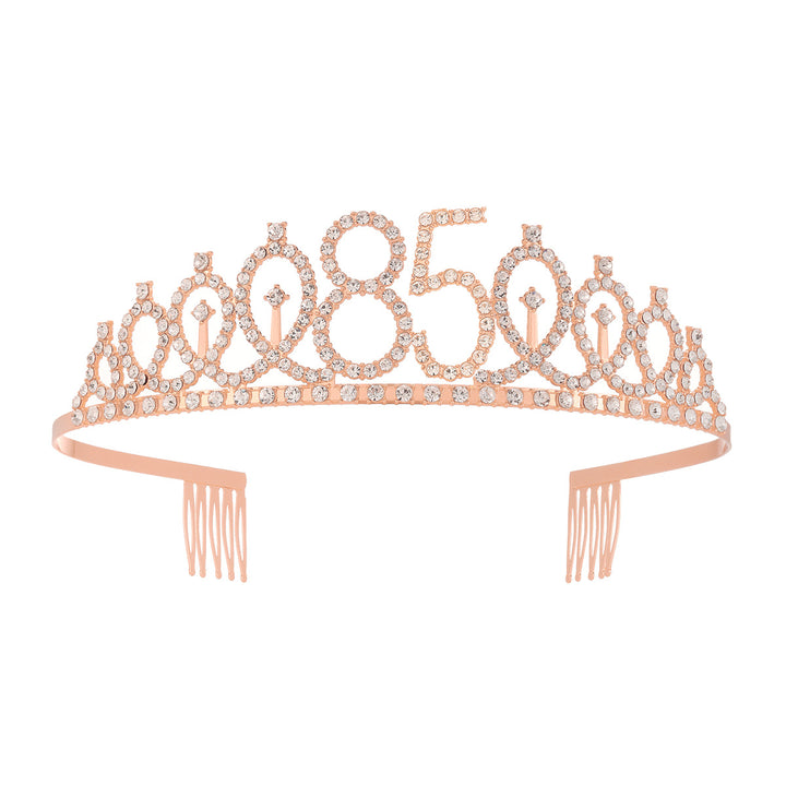 Women's Crystal-Embellished Tiara with Elegant Design Bowlift