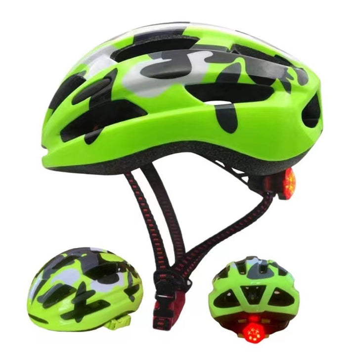 High-Visibility Cycling Helmet with LED Light Bowlift