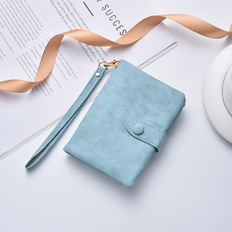 Compact Faux Leather Clutch Wallet Bowlift