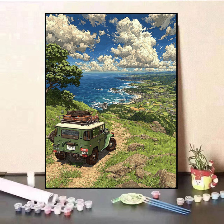 Scenic Balcony Canvas Art Print Bowlift