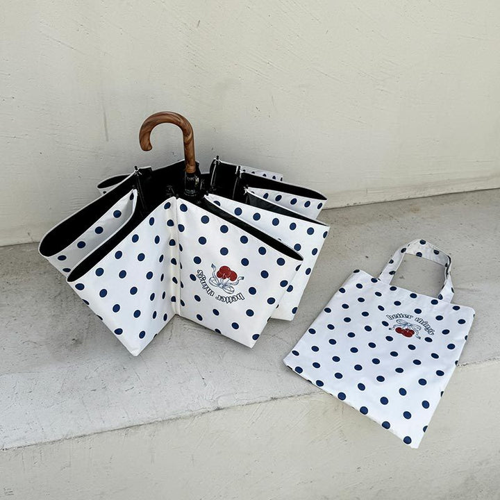 Women’s Folding Umbrella in Classic Check Pattern Bowlift