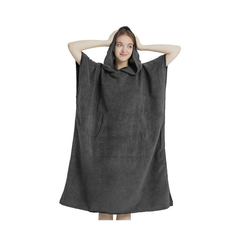 Women's Cozy Hooded Bathrobe Bowlift