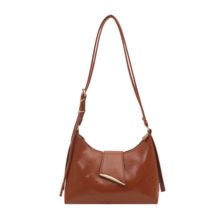 Luxurious Patent Leather Shoulder Bag Bowlift