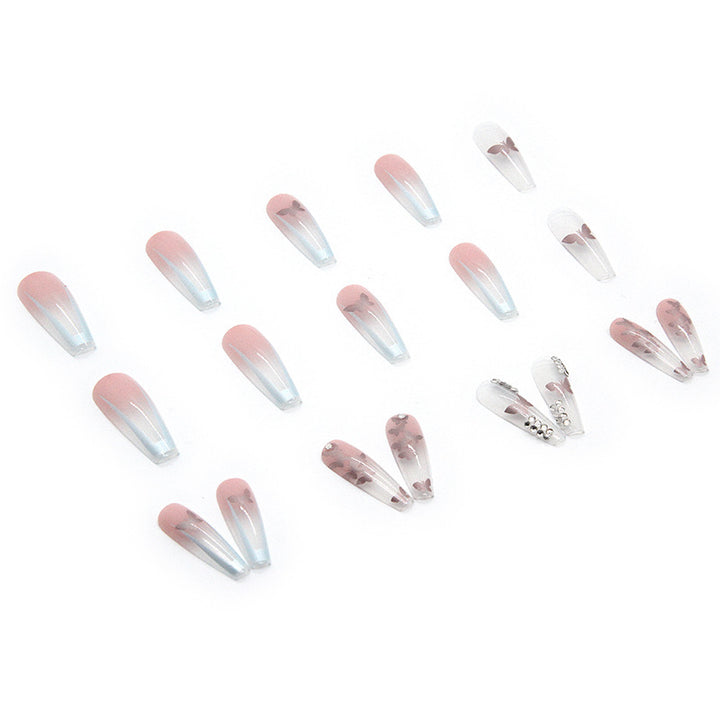 Nail art set with stylish butterfly decorations Bowlift