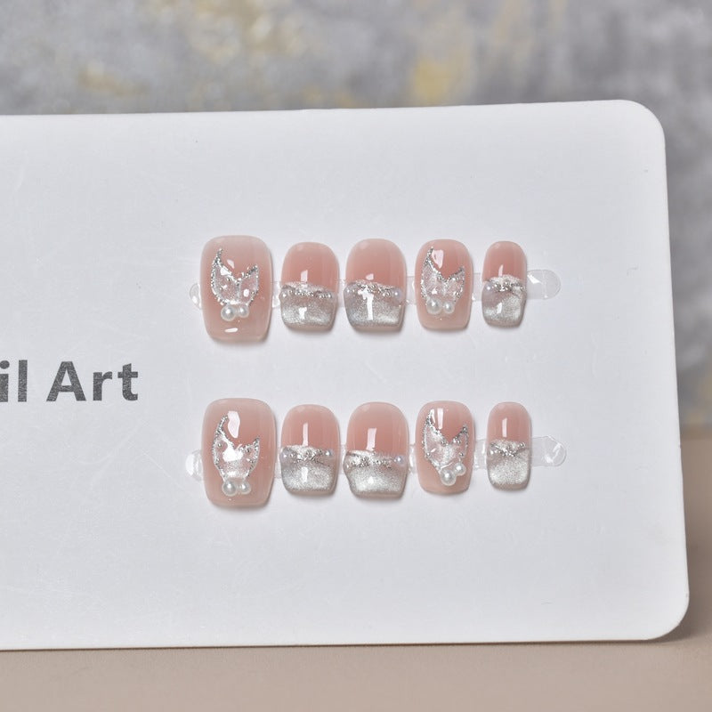 Decorative Animal Print Press-On Nail Set Bowlift