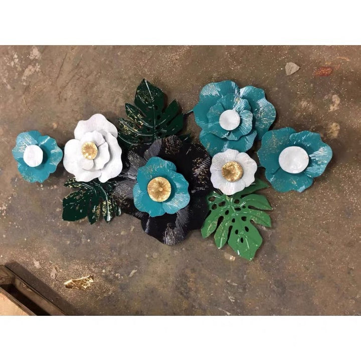 Floral Metal Wall Sculpture Bowlift
