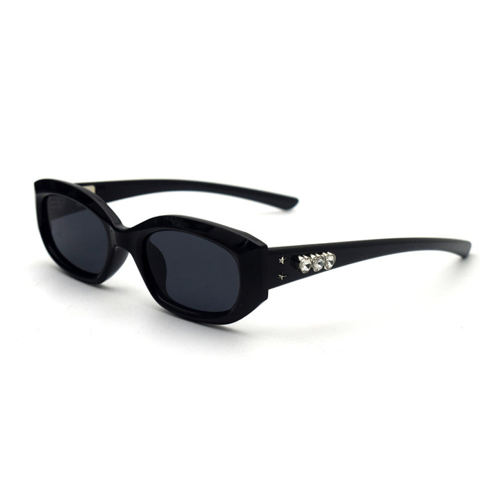 Trendy Cat-Eye Sunglasses with Adorable Teddy Bear Accent Bowlift