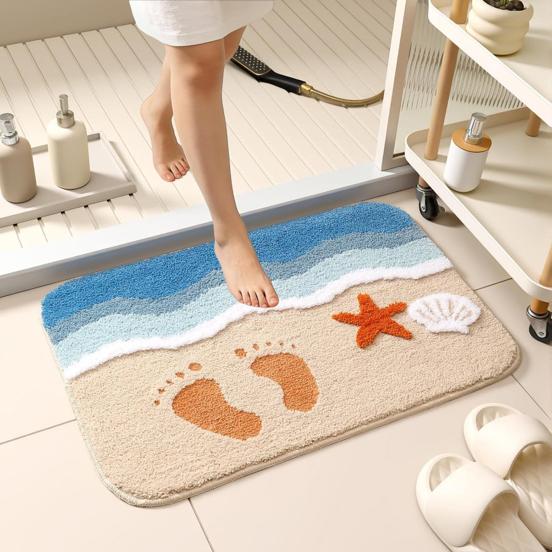 Flower Pattern Bath Mat