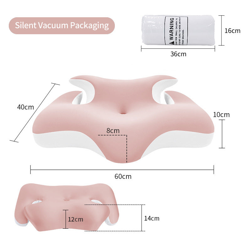 Ergonomic Neck And Shoulder Sleep Pillow With Cooling Gel Surface Bowlift