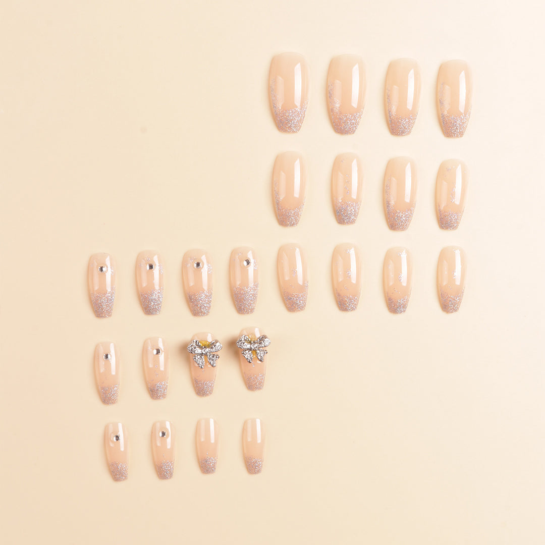 Sparkling Glitter Press-On Nail Tips Bowlift