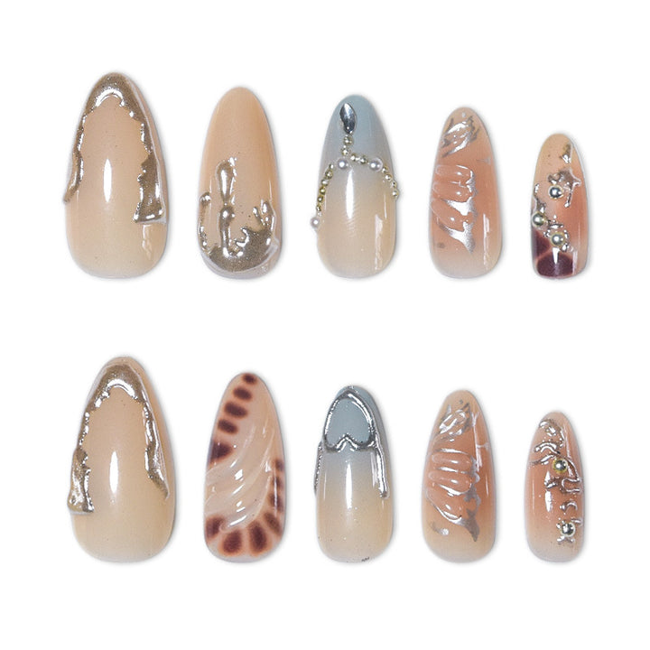 Elegant Stiletto Nail Art Extensions Bowlift