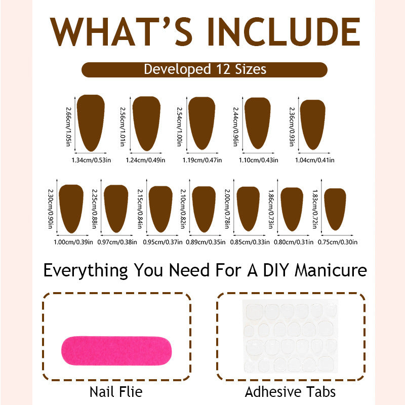 Artificial Nail Set with Various Designs Bowlift