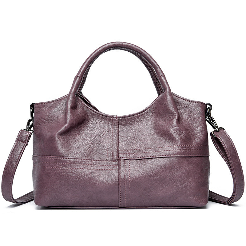 Classic Faux Leather Handbag Bowlift