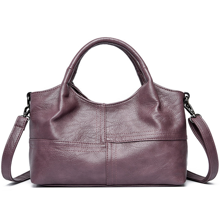 Classic Faux Leather Handbag Bowlift
