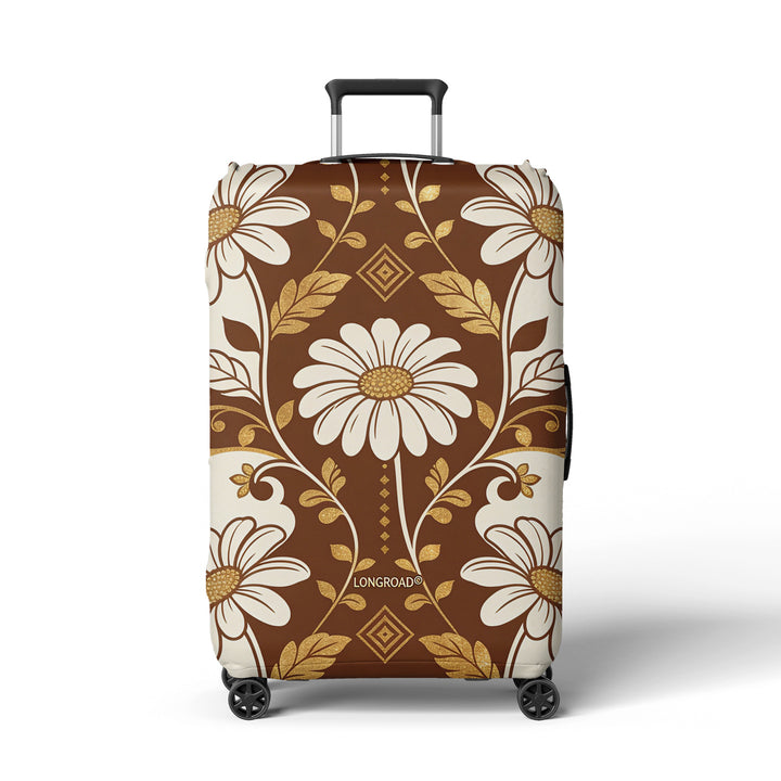 Women’s suitcase cover with floral lavender pattern Bowlift
