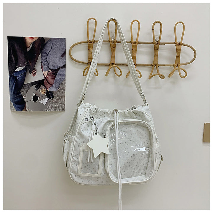 Stylish Multi-Pocket Drawstring Tote Bag Bowlift