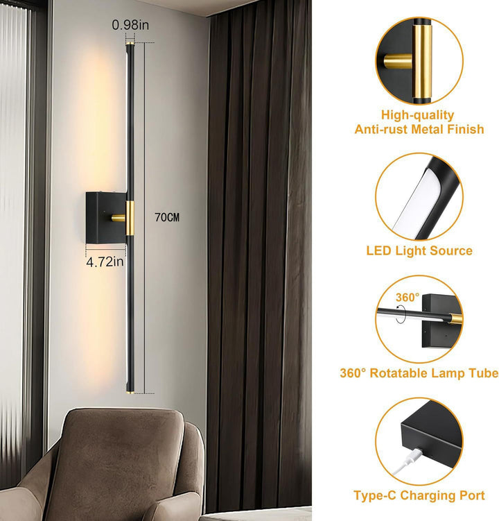 Modern Rotatable Wall Light Fixture