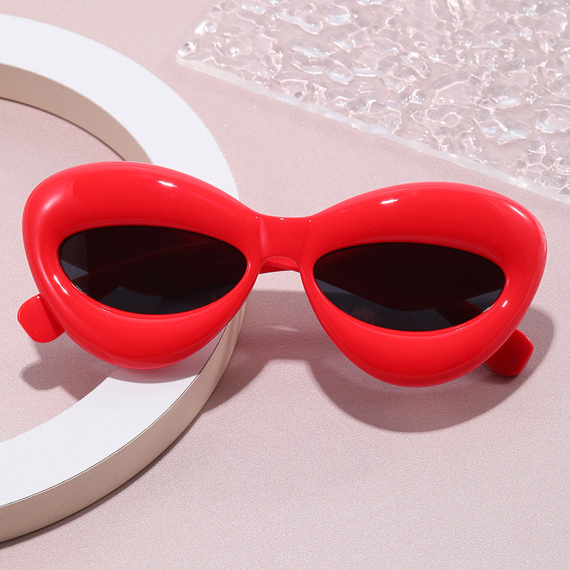 Women's creative designer cat-eye style sunglasses Bowlift