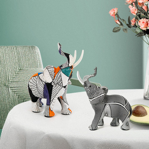 Creative elephant figurine with colorful design Bowlift