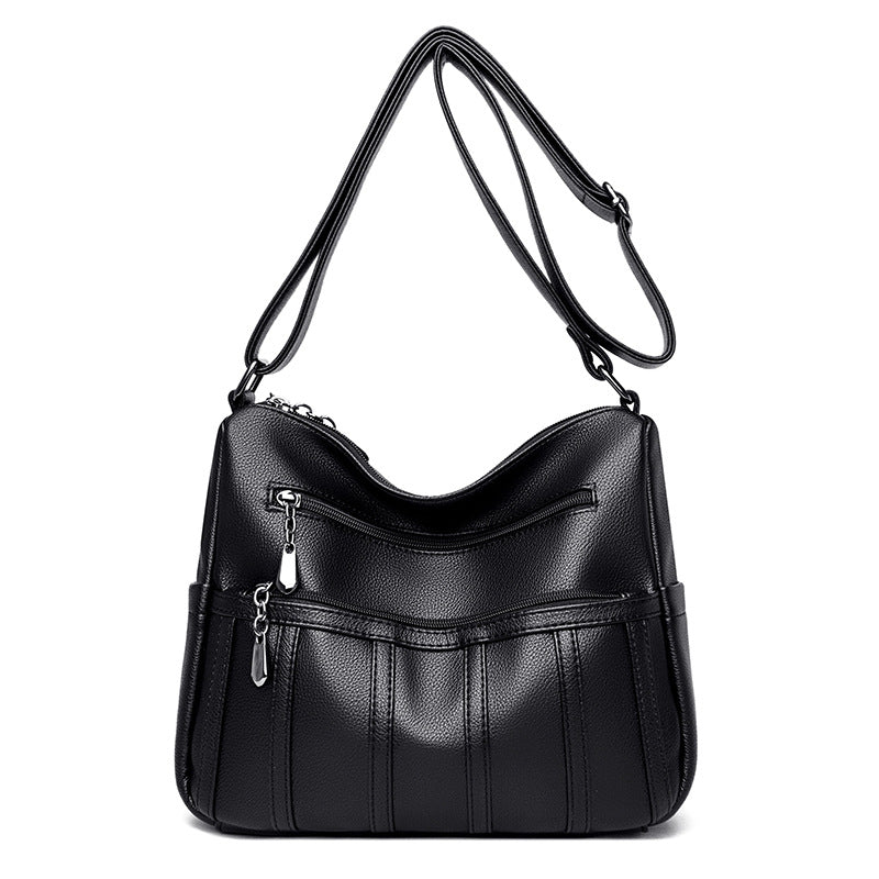 Elegant Textured Shoulder Bag Bowlift