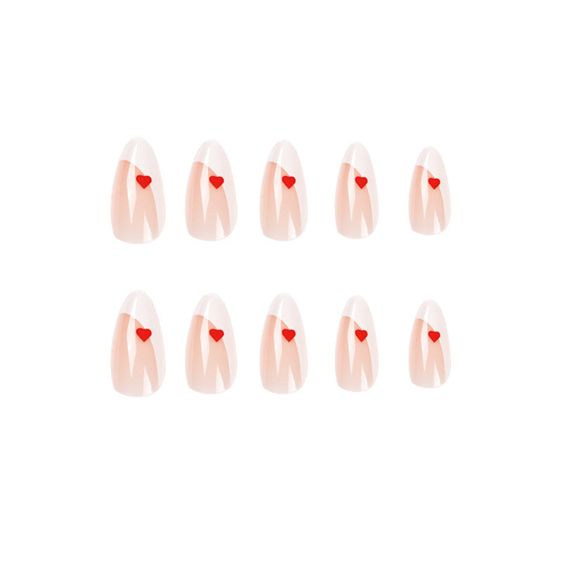 Glamorous nail art with heart decorations Bowlift