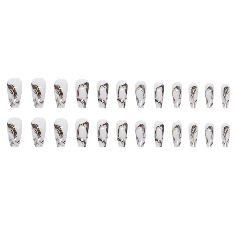 Marble Design Press-On Nail Extensions Bowlift