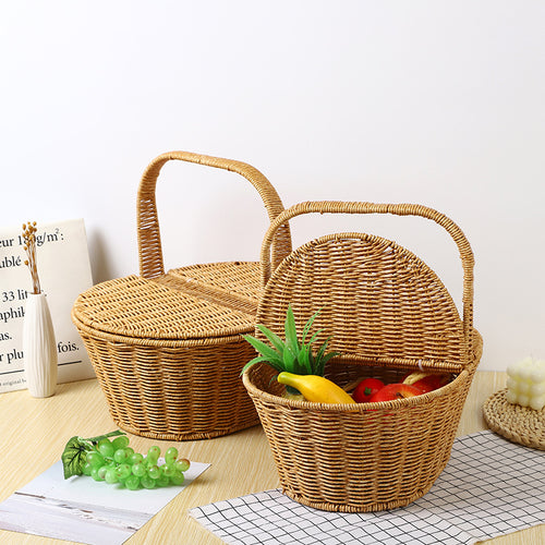 Woven Picnic Basket Bowlift