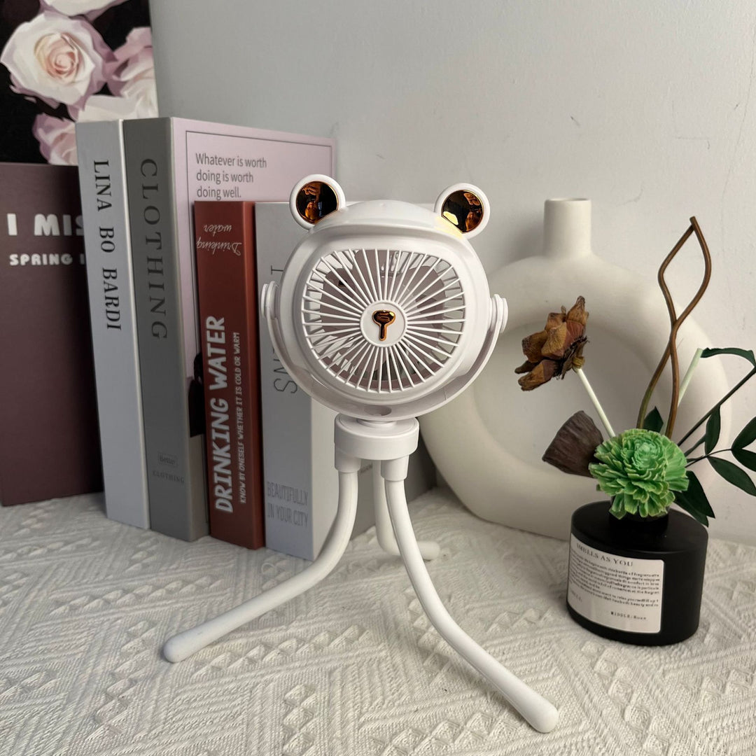 Cute Animal-Themed Portable Desk Fan Bowlift