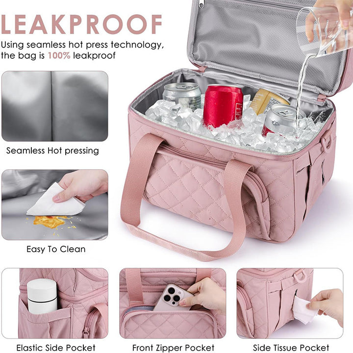 Elegant cooler bag with practical drink holder Bowlift