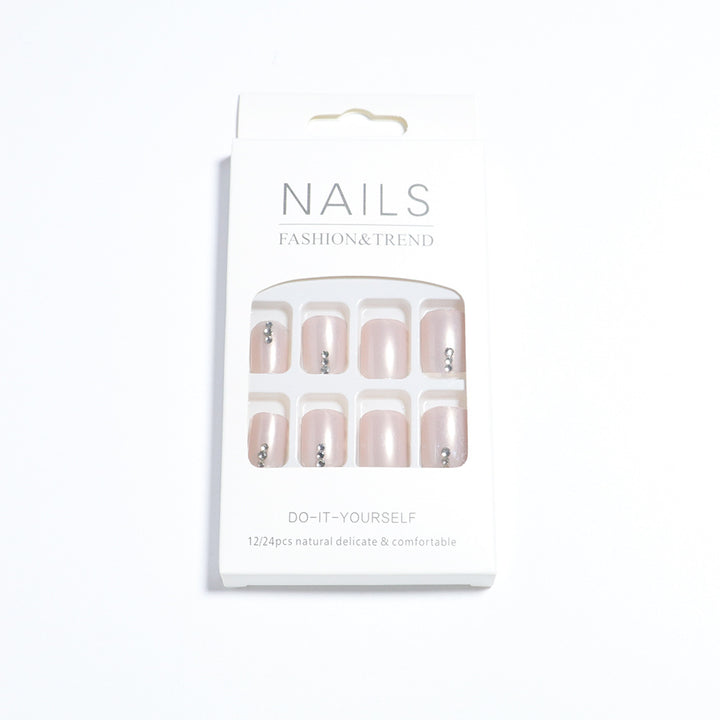 Premium Decorative Press-On Pedicure Nail Set Bowlift