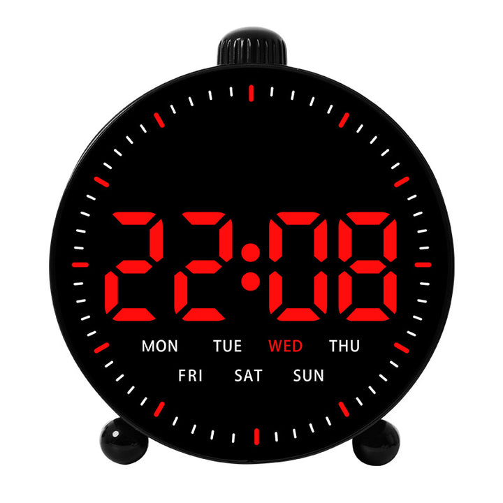 Digital Alarm Clock with LED Display Bowlift