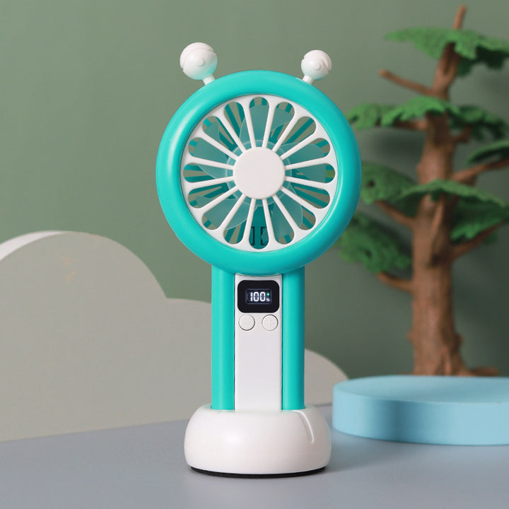 Unisex Portable USB Table Fan with Digital Speed Display Bowlift