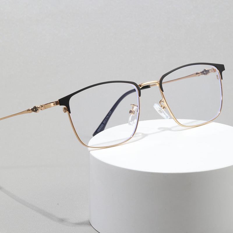 Ladies fashionable square glasses with elegant metal frame Bowlift
