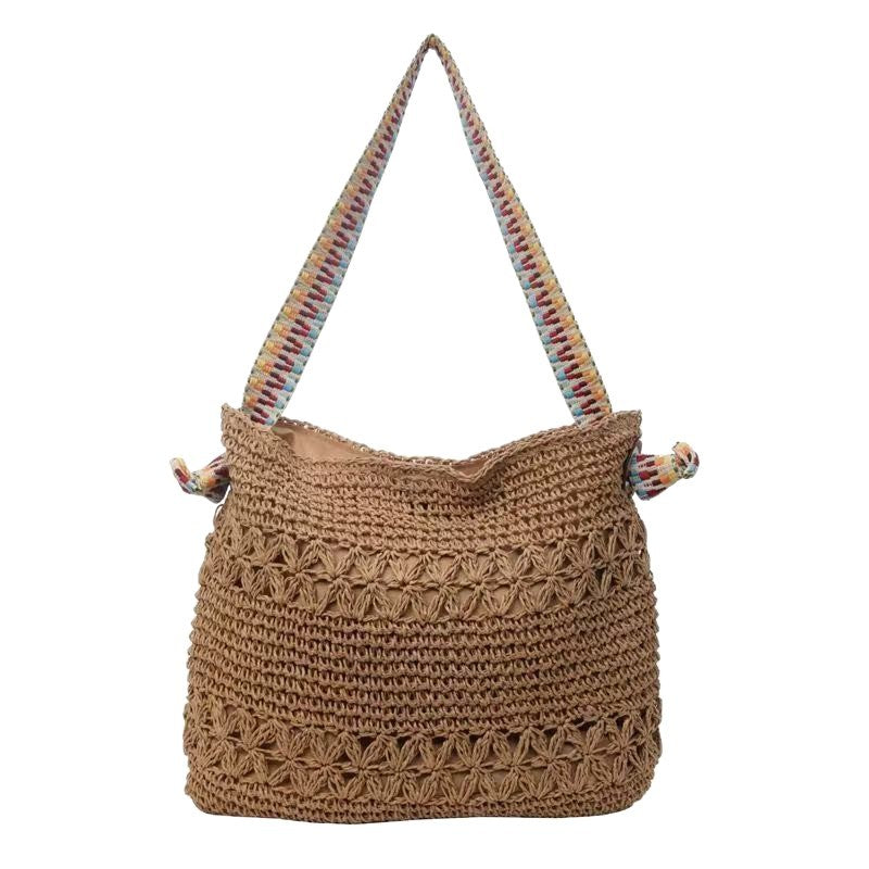 Handcrafted tote bag with colorful shoulder strap Bowlift