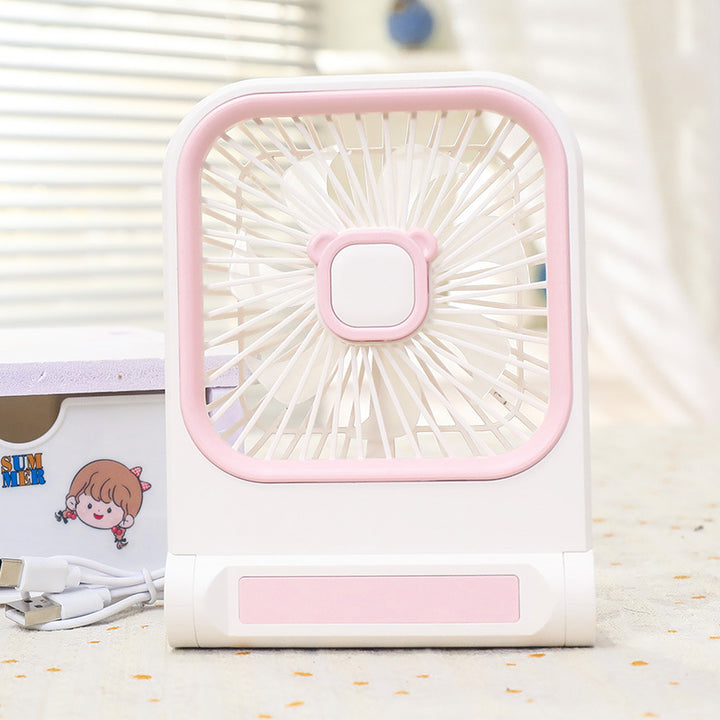 Portable Mini Table Fan with Multifunctional USB Connection Bowlift