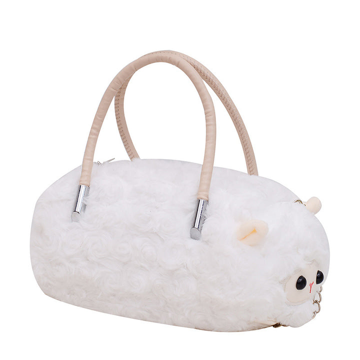 Plush handbag with animal design Bowlift