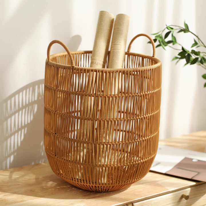 Decorative Woven Storage Basket Bowlift