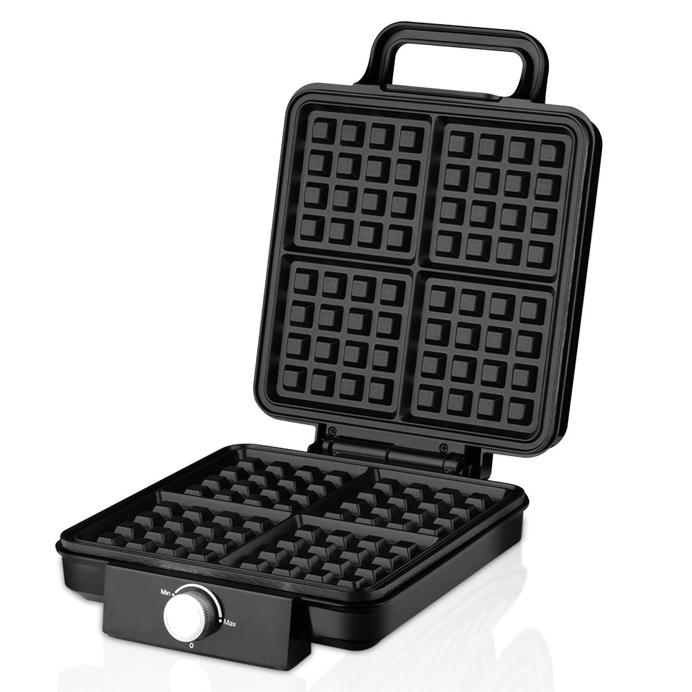 Waffle Iron with Non-Stick Plates and Adjustable Temperature Control Bowlift