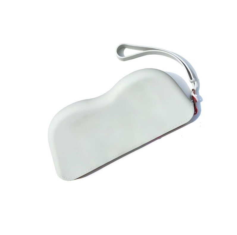 Molded silicone protective sunglasses case with paracord wrist strap and 3D floral eyewear applique Bowlift