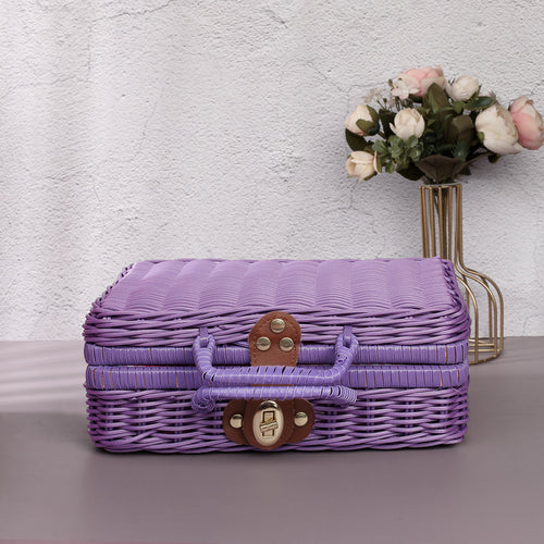 Vintage-Inspired Woven Storage Case Bowlift