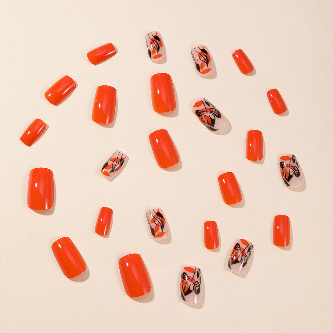 Artistic Floral Nail Art Design Bowlift