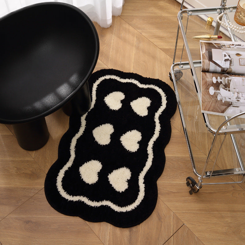 Decorative Heart-Shaped Rug