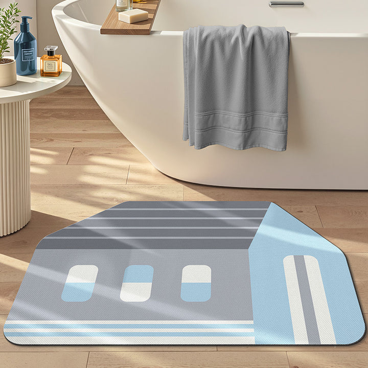 Geometric Design Bath Mat Bowlift